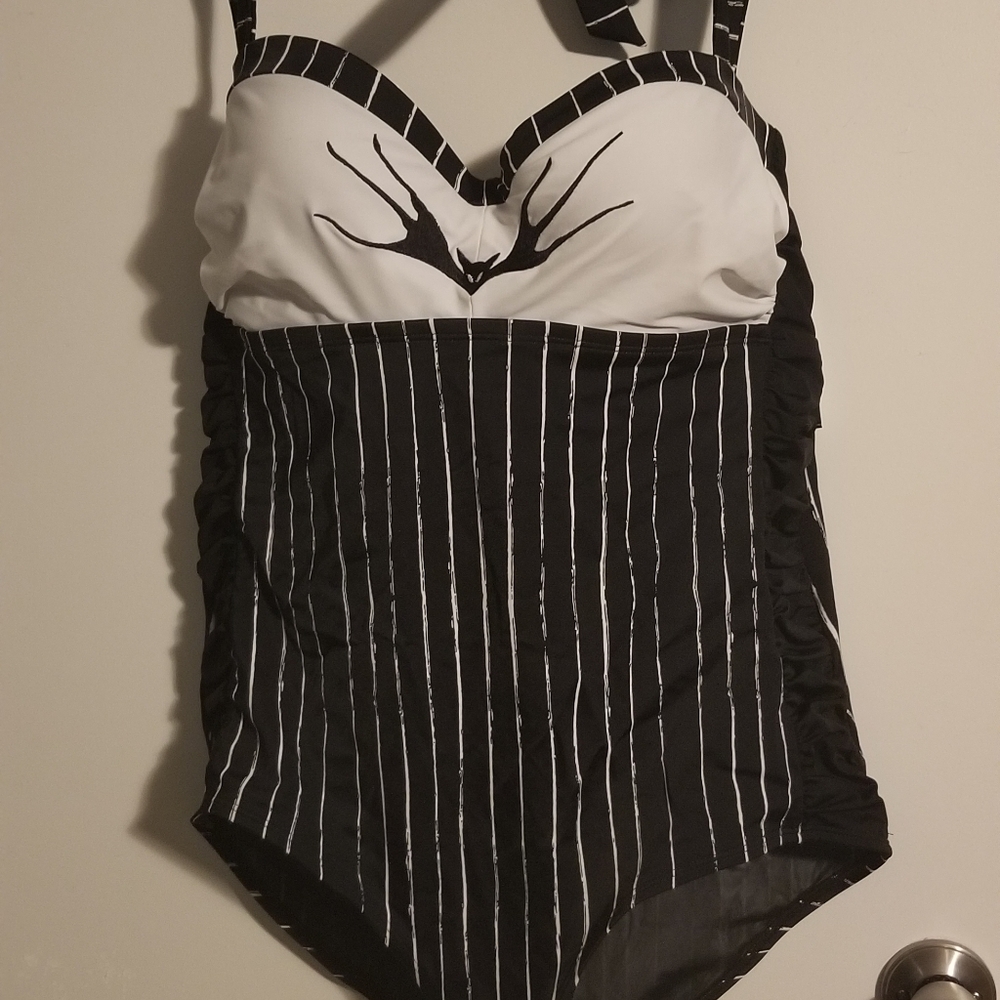 Jack Skellington One Piece Swim Suit
